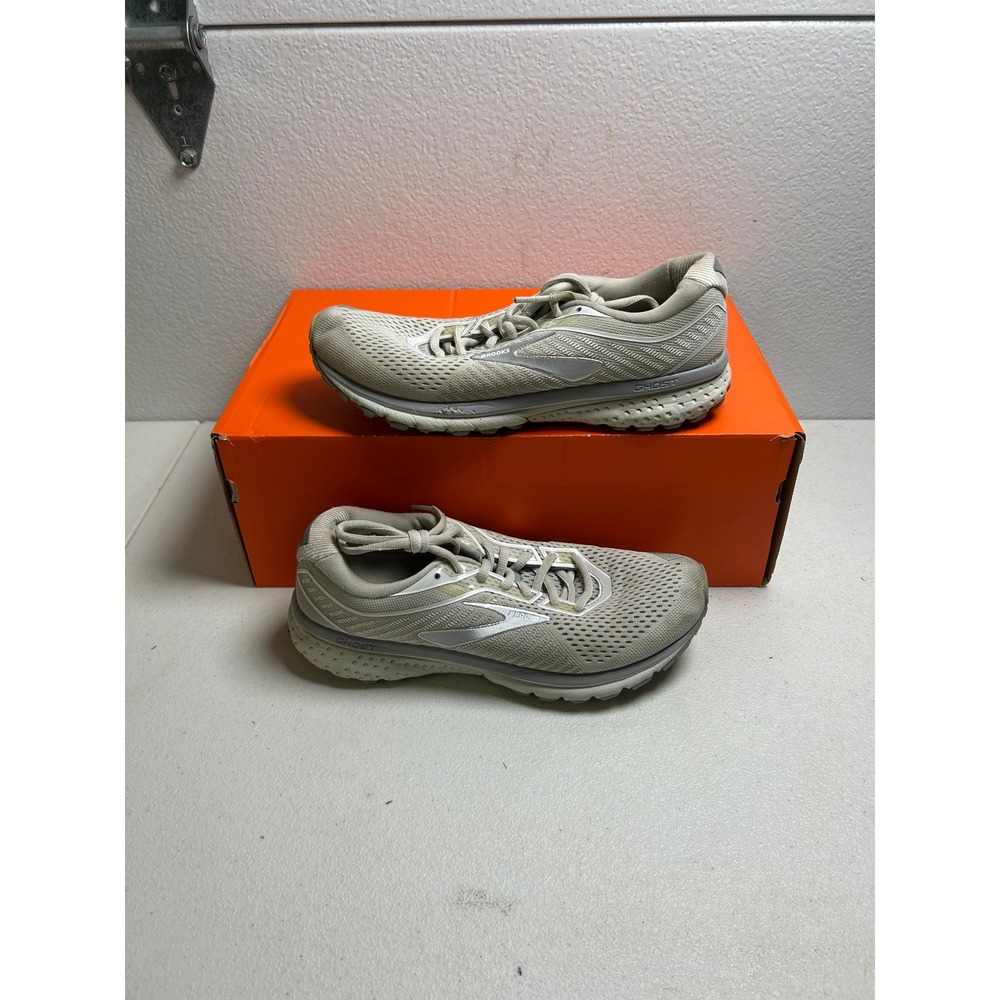 Brooks Running Shoes Ghost 12 Grey Silver Size 9 #3020